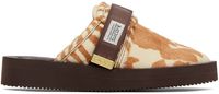 SUICOKE Sandales ZAVO-VHL brun et blanc