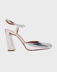 Charlotte Leather Ankle-Strap Pumps