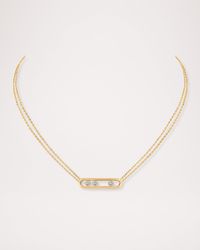 Move 18K Rose Gold Diamond Necklace