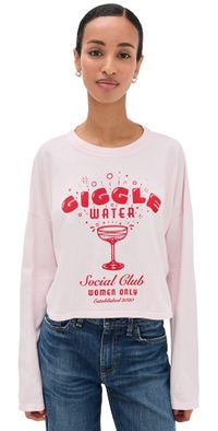 ASKK NY Crop Long Sleeve Tee Giggle Water M