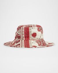 Delya Bandana Printed Cotton Bucket Hat