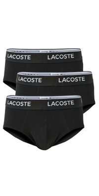 Lacoste Cotton Stretch Jersey Briefs 3 Pack Black M
