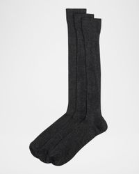 Men's 3-Pack Ribbed Crew Socks