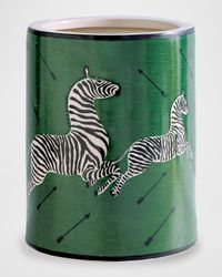 Zebra Green Ice Bucket