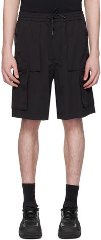 Juun.J Black Zip Shorts