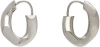 Maison Margiela Silver Hoop Earrings