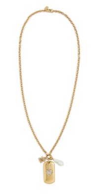 Elizabeth Cole Lovie Necklace Gold One Size
