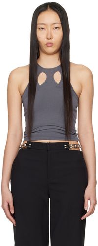 Dion Lee Gray Mobius Loop Tank Top