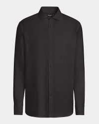 Men's Cashco Cashmere and Cotton Solid Dress Shirt