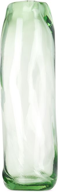 ferm LIVING Green Tall Water Swirl Vase