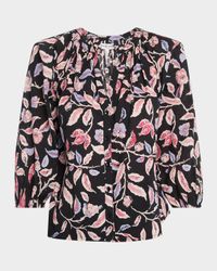 Mitte Floral-Print Cotton Poplin Top
