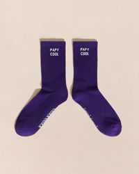 Emoi Emoi - Les chaussettes papy cool - Taille 42/46 - Violet