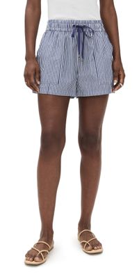 Apiece Apart Surf Shorts Skinny Stripes Indigo/Cream L