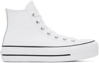 Converse Baskets montantes Chuck Taylor All Star blanches à plateforme