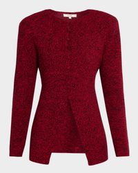 Mischa Marled Knit Structured Cardigan