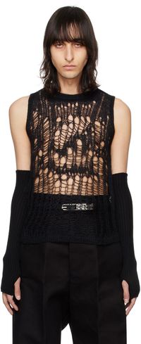 Rick Owens Gilet Spider noir