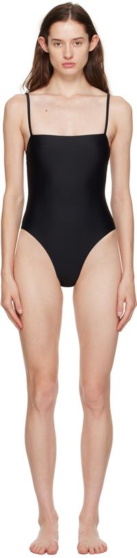 Matteau Black Petit Square One-Piece Swimsuit