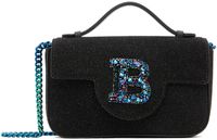 Balmain Black Glittered Shoulder Bag