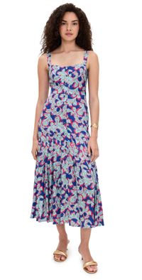 SALONI Karen Dress Traceri Navy 6