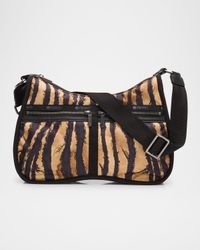 x Roberto Cavalli Torino Zebra-Print Crossbody Bag