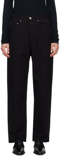 LE17SEPTEMBRE Black Cinch Strap Jeans