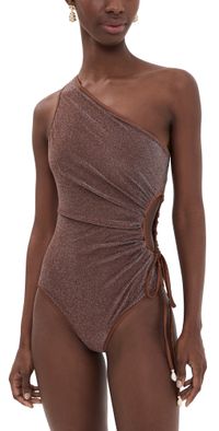 Johanna Ortiz Shimmering Brown Whispering One Piece Brown XL
