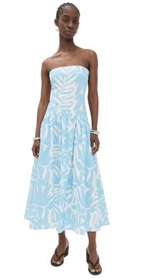 Seven Wonders Addie Midi Dress Matelo Sky XL