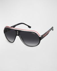 Men's Speedway/N C-Logo Aviator Sunglasses
