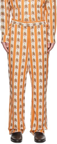 Bode Orange Fruit Bowl Trousers