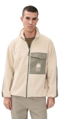 Maison Kitsuné Casual Fleece Jacket Ecru XS