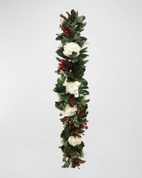 60" Hydrangea Christmas Garland
