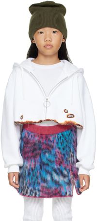 doublet Kids White Burning Hoodie