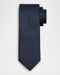 Men's Houndstooth Silk Jacquard Tie