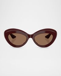 Bold Acetate Oval Sunglasses