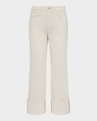 Leighton Ultra-High Rise Cuffed Stovepipe Jeans