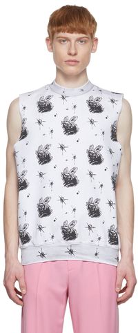 We11done White Cotton Vest