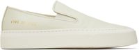 Common Projects Off-White Leather Slip-on Sneakers