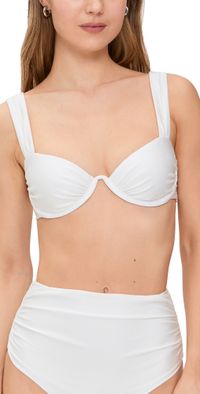 SIMKHAI Anniston Bikini Top White XS