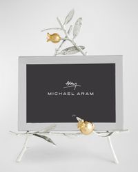 Pomegranate Silver & Gold Easel Picture Frame, 5" x 7"