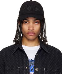 Versace Jeans Couture Casquette de baseball noire à logo brodé
