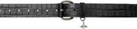 Vivienne Westwood Gray Wide Alex Charm Belt