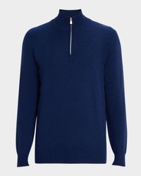 Men's Cashmere Quarter-Zip Sweater