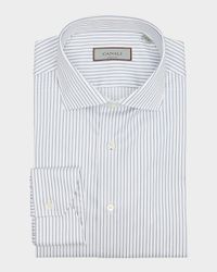 Men's Cotton Narrow Stripe Dress Shirt