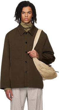 LEMAIRE Brown Wadded Facing Jacket