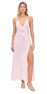 BARDOT Aradia Sequin Halter Dress Light Pink 2