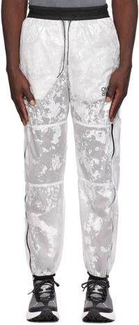 OVER OVER White Paneled Track Pants