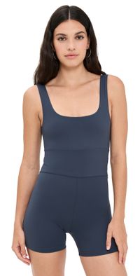 Strut This The Jett Romper Polo Blue XL