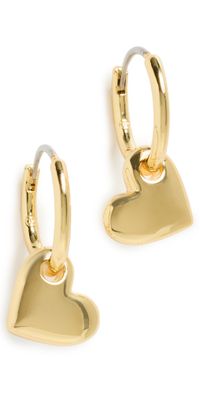 Gorjana Lou Heart Huggies Gold One Size