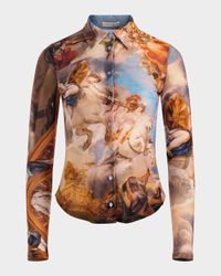 Renaissance Jade Button-Front Shirt