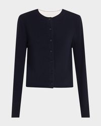 Tipped Half-Moon Cardigan